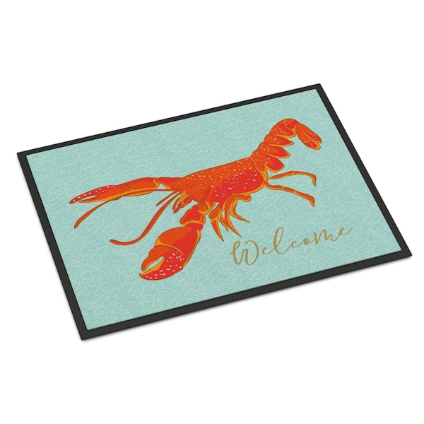 Carolines Treasures Lobster Welcome Indoor Or Outdoor Mat - 24 x 36 in. BB8534JMAT - main
